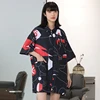 Salon Printed Uniform Graffiti Pattern Barber Shop Waterproof Work Clothes Anti Hair Anti Static Smock Hairstylist Haircut Gown 5