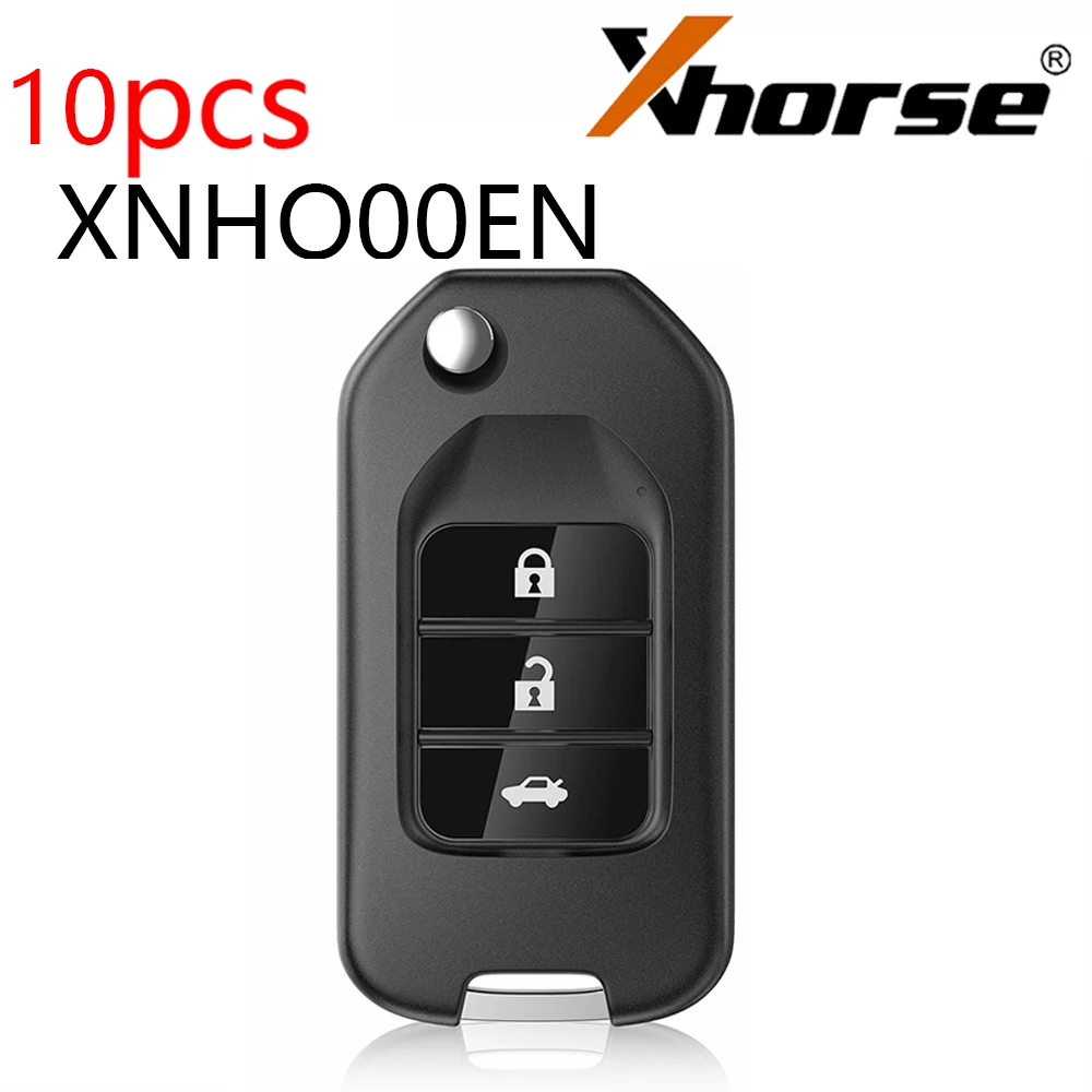 

10 шт./лот Xhorse XNHO00EN беспроводной универсальный дистанционный ключ брелок 3 кнопки для Honda Для VVDI ключ инструмент VVDI2 английская версия