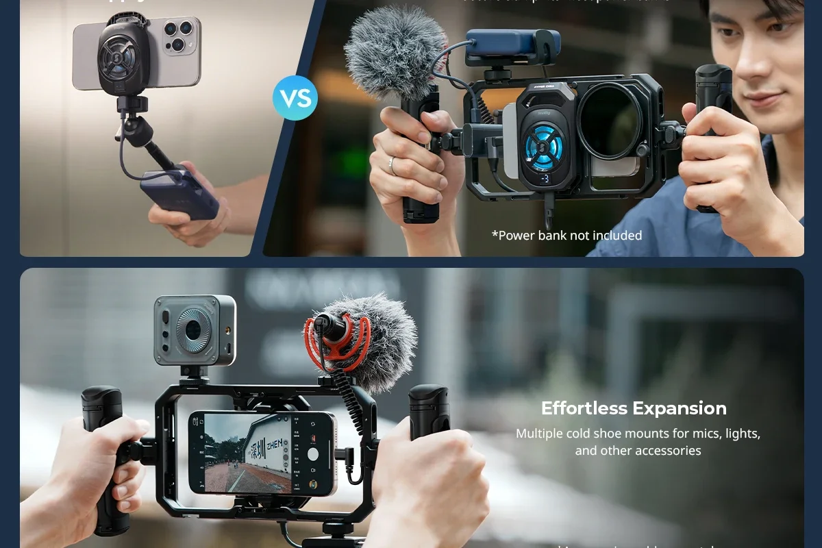 SmallRig All-in-One Thermal Dual-handheld Video Kit for iPhone Mobile Phone With