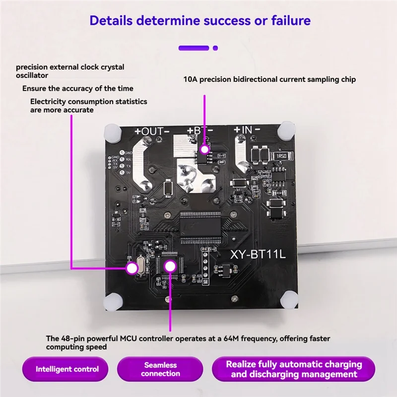 XY-BT11L 10A 양방향 배터리 충전 방전 모듈 + 충전 보호 및 전류 감지용 K485X 모듈