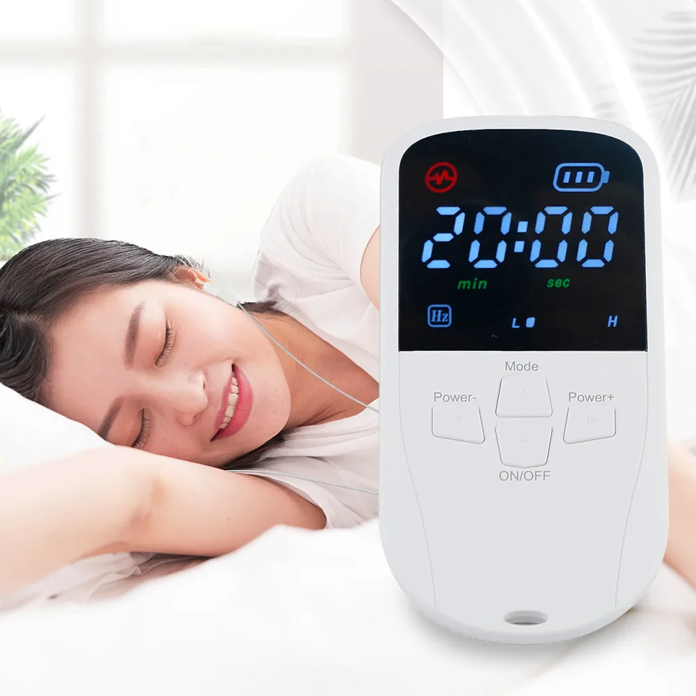 

Ear Clip Electrode Sleep Cure Insomnia Sleepless CES Brain Electronic Therapy Stimulation Device