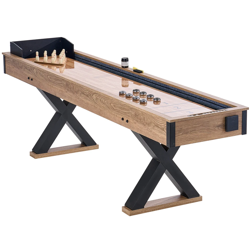 Family Game Room 2 in 1 Shuffleboard Bowling Table