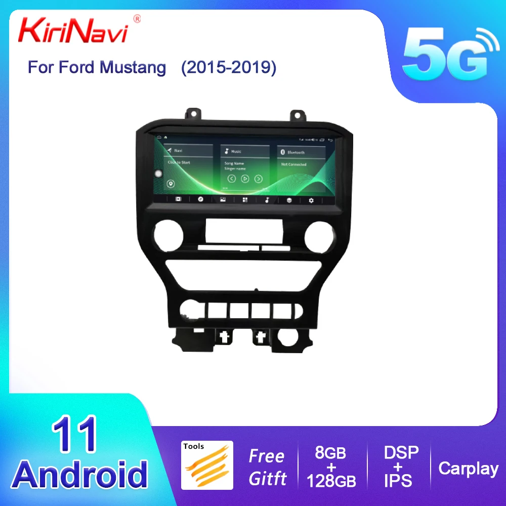 

KiriNavi 10.25 inch For Ford Mustang Android 13 Car Radio Dvd Multimedia Player Auto GPS Navigation 4G Stereo DSP WIFI 2015-2019