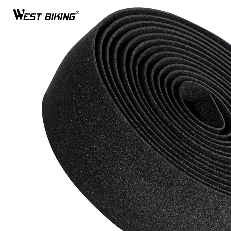 WEST BIKING Bike Handlebar Tape Elastic Anti-Slip Shock-Absorbing Breathable EVA Foam Handlebar Tape Road Bicycle Accessories