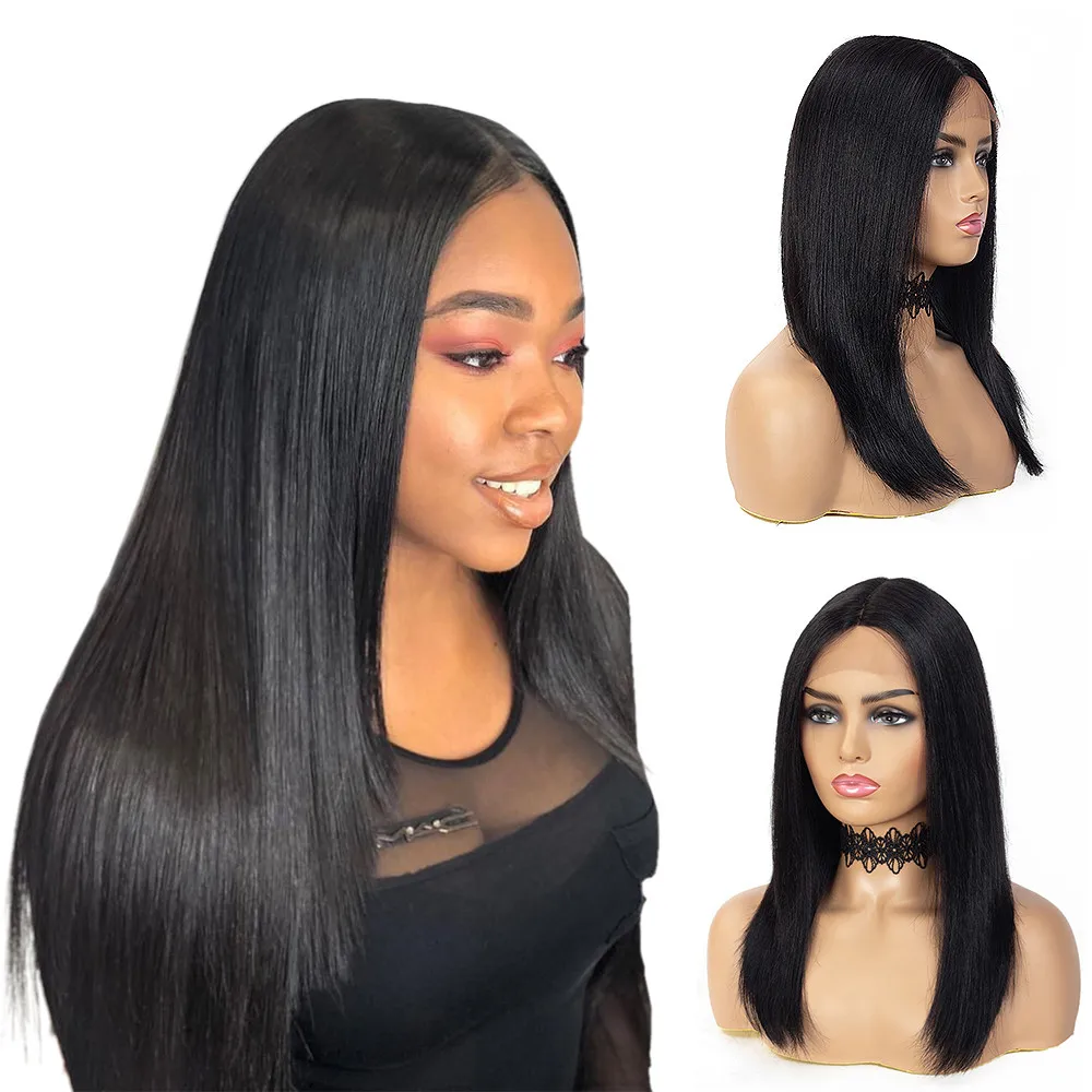 

Short Bob Human Hair Wigs Brazilian 13x1 T Part Straight Lace Front Wigs For Women Transparent Lace Pre Plucked Bone Bob Wig