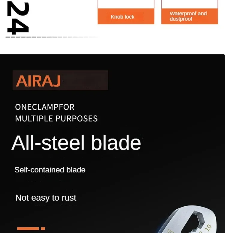 Description Picture 5 of itemAIRAJ 6 In 1 Multi-Functional Stainless Steel Graduated Practical Cutting Design/Ruler/Bottle Opener Multi Aperture Wrench Tools