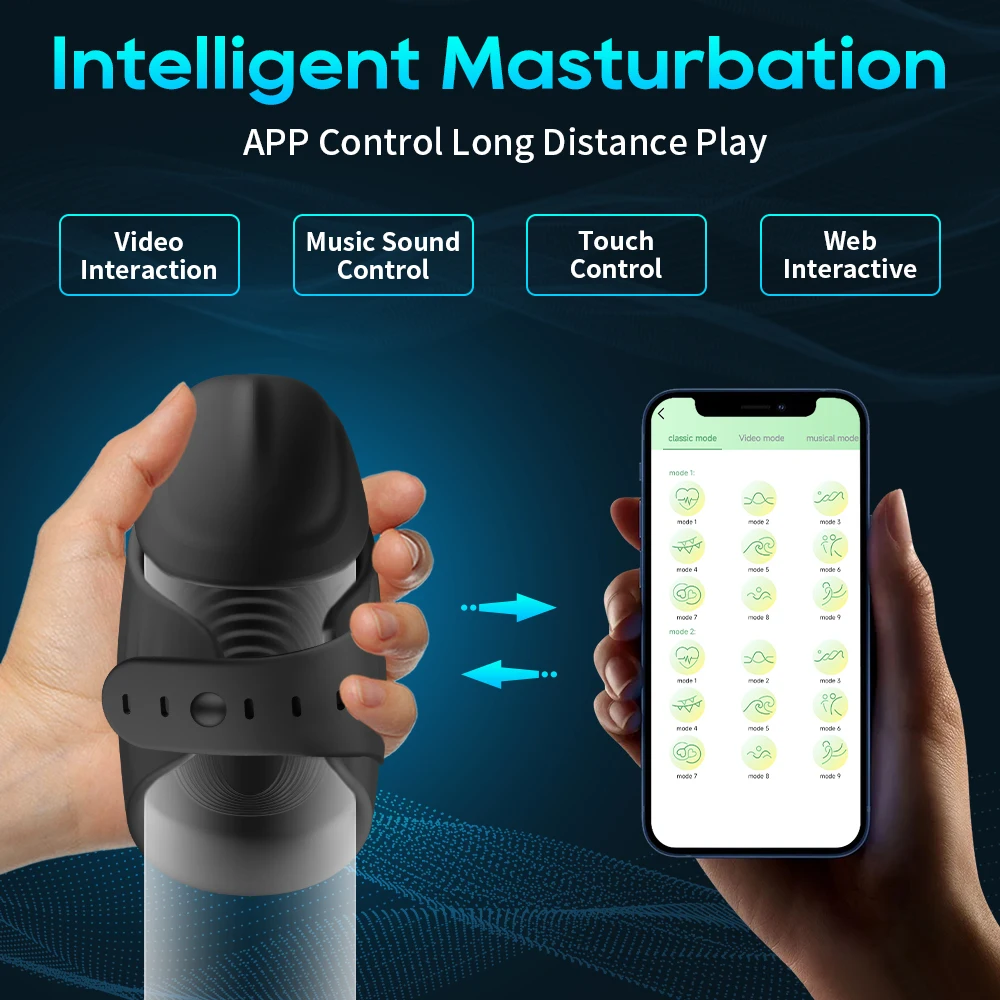 Male Sex Toys,Bluetooth Powerful Vibrator for Men,Glans Massager,Sex Machine Penis Delay Trainer,Automatic Male Masturbating Sex Toy for Adult