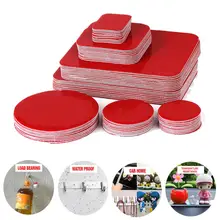 Transparent Acrylic Double-Sided Adhesive Tape VHB Strong Adhesive Patch Waterproof No Trace High Temperature Resistance Tape tanie i dobre opinie CN (pochodzenie) Woodworking NONE Double-sided Tape Taśma Typ włókna Round red film PET double-sided tape short-term temperature resistance 150 ℃ long-term temperature 100 ℃