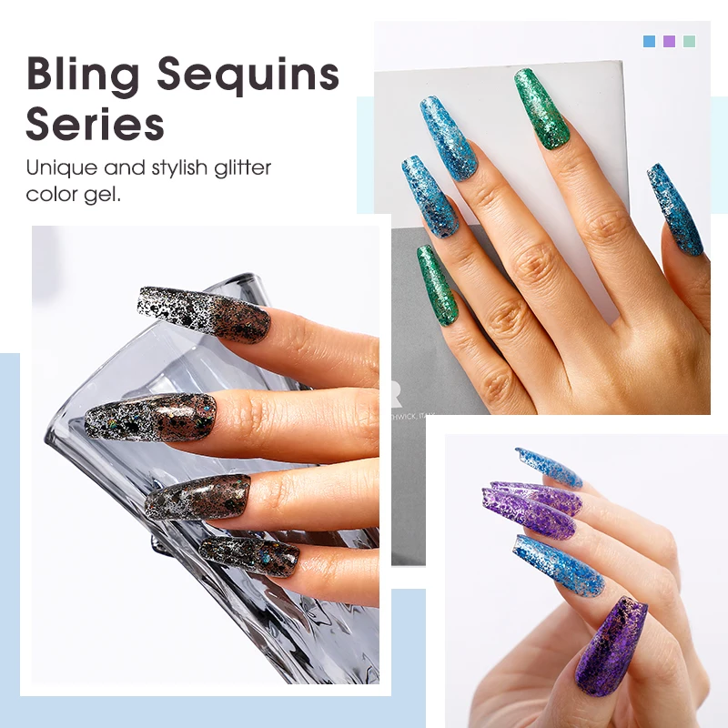 ROSALIND 100+ Colors Flash Nail Polish&Crackle Gel Nail Lacquer Gel For UV Varnish Hybrid Semi Permanent Base Top Coat Nail Art 5