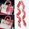 120cm Striped Love Double-layer Simulation Silk Scarf Twill Scarf Small Neck Scarf Tied Hand Small Ribbon Tied Bag Silk scarf 1
