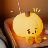 Halloween Pumpkin Night Light Cute Soft Silicone Safe Lamp Decorations Timing Dimmable Bedside Decor Kids Babies Halloween Gifts 4