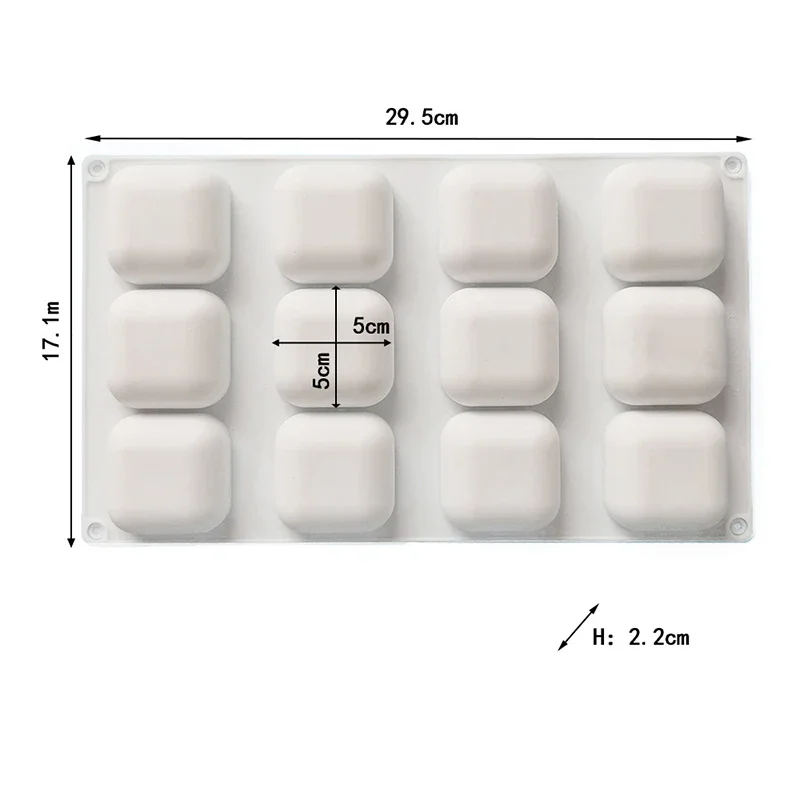 Mousse Kuchen Silikon Form Zwiebel Blume Rose Quadrat Runde Gebäck Backen Werkzeug Für Dessert Seife Kerze Machen Liefert Schokolade – Detail 6