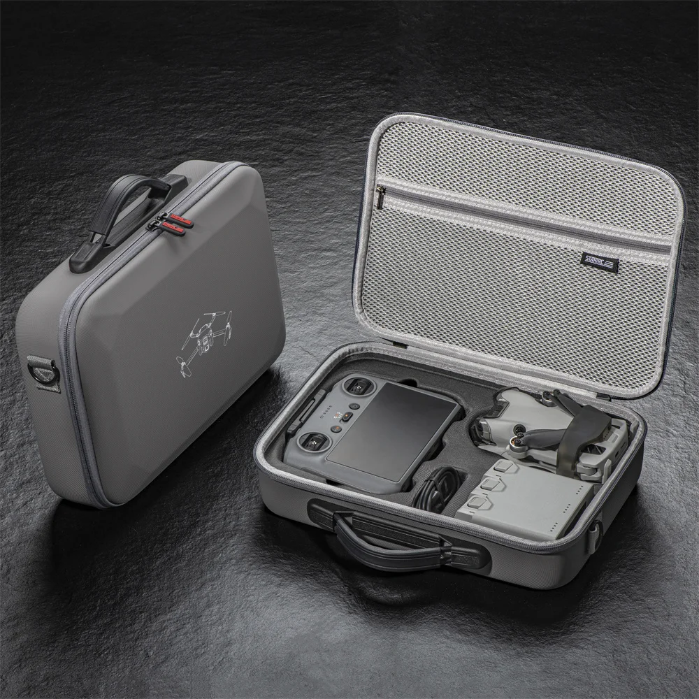 For DJI Mini 4 Pro Portable Bag RC2 Remote Control Strap Crossbody Hand Drone Camera Storage Durable Carrying Case Accessories