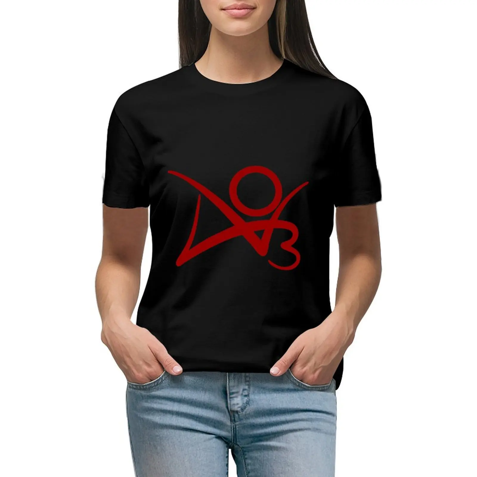 

AO3-logo T-shirt tees kawaii clothes lady clothes Women's tops