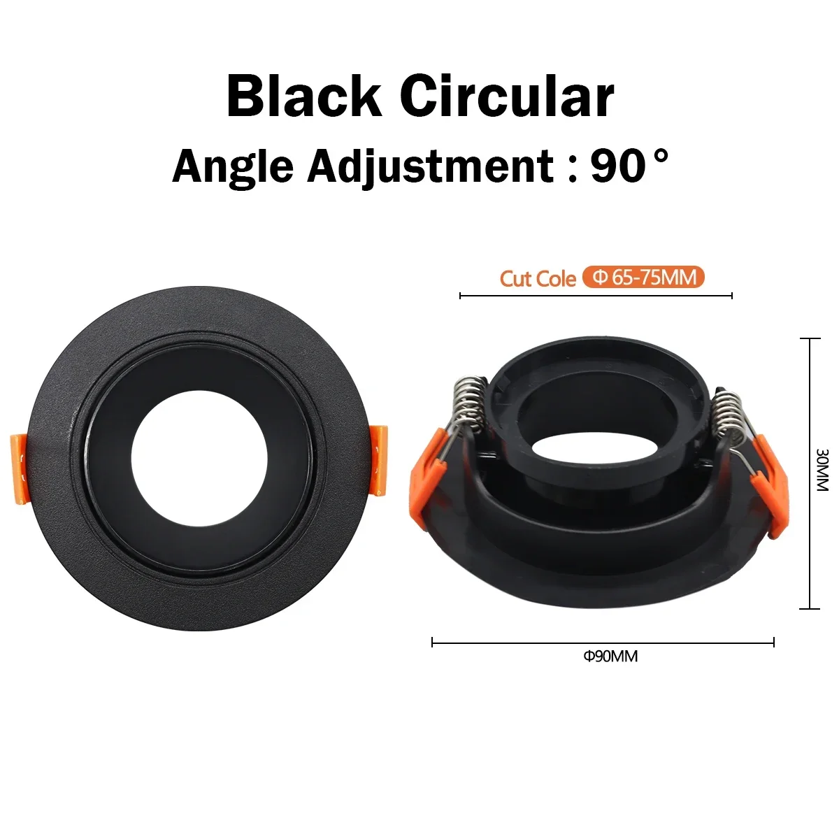 Black circular