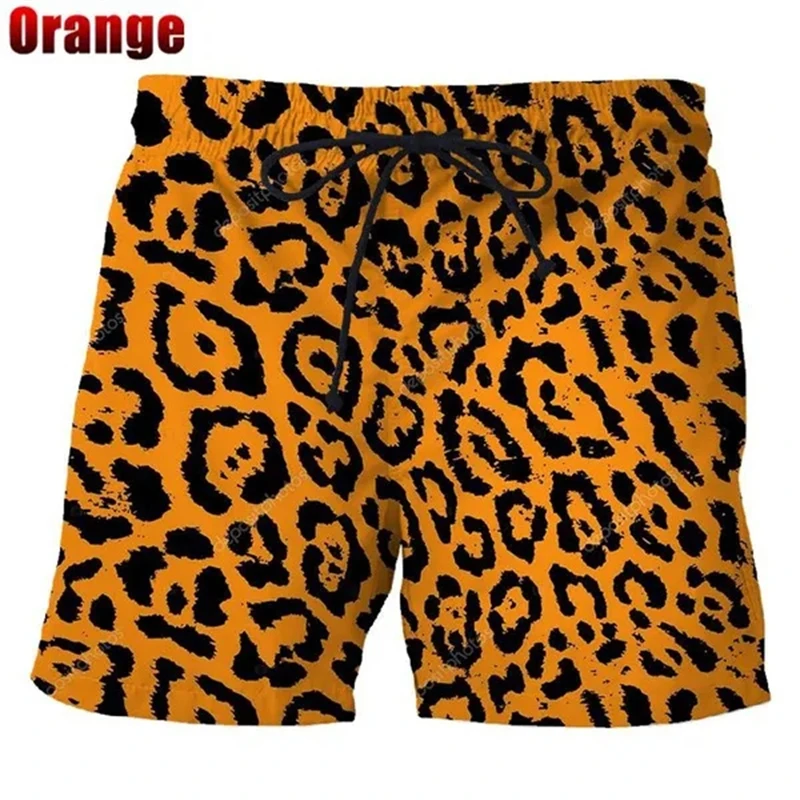 Sommer mode klassische bunte Leopard 3d gedruckt Herren Shorts Unisex lässig Strand schwimmen schnell trocknendes Surfbrett – Detail 9