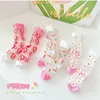 Girls Summer Socks Mesh with Cotton Transparent Socks Baby Cute Flowers Crew Sock 3 Pairs 2
