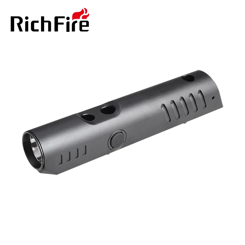 Richfire 2 in 1 Com Hunting Tactical Flashlight Ultra Bright 1300LM White Magnet Rechargerable Torch Light for Outdoor Sports