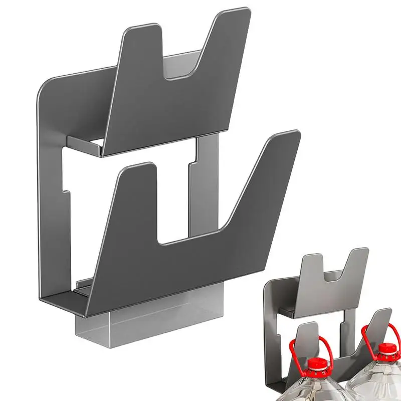 

Pot Lid Holder No Drilling Adhesive Double Layer Wall Mount Pan Lid Organizer Wall-Mounted Hanging Holder For Pan Pot Cover