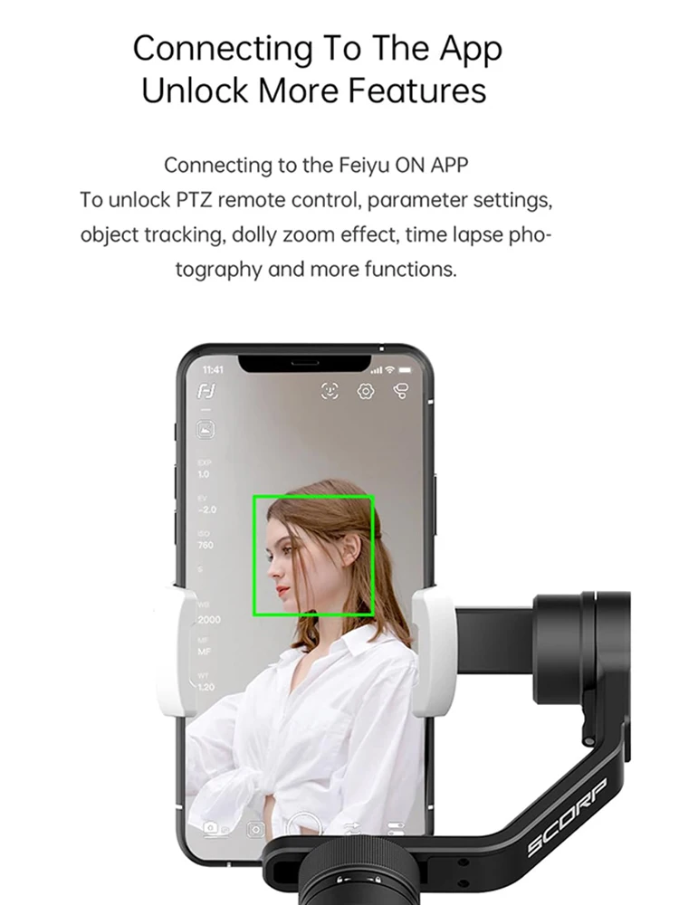 FeiyuTech SCORP MINI-P Smartphone Cell Phone Gimbal Stabilizer 3-Axis Handheld for iPhone Huawei Samsung Feiyu Tech camera gimbal stabilizer