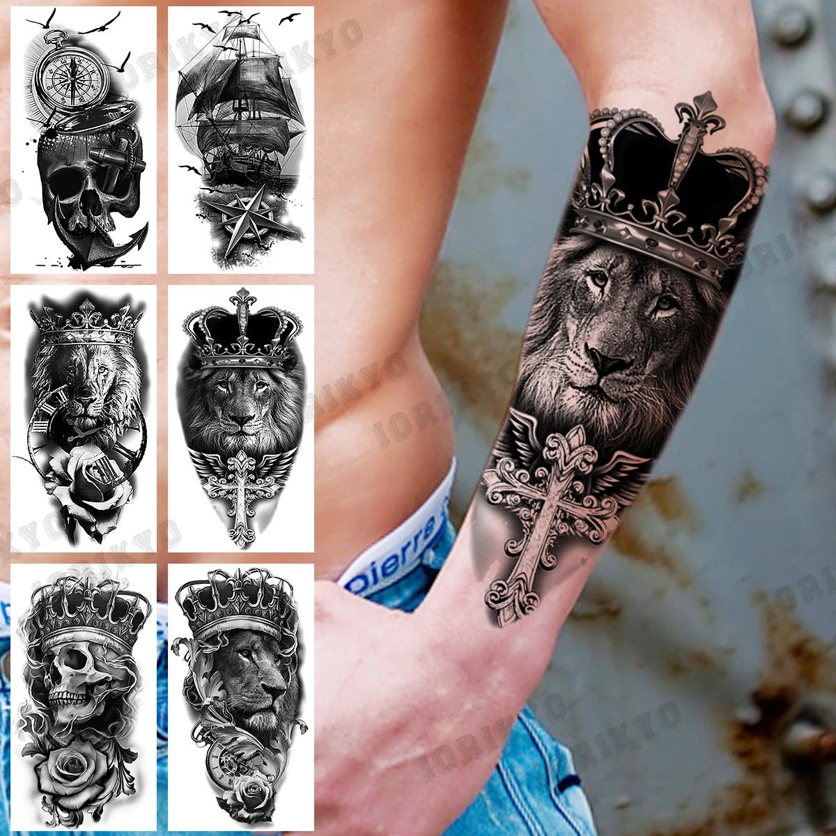 Top 128 + Black anchor worldwide tattoo