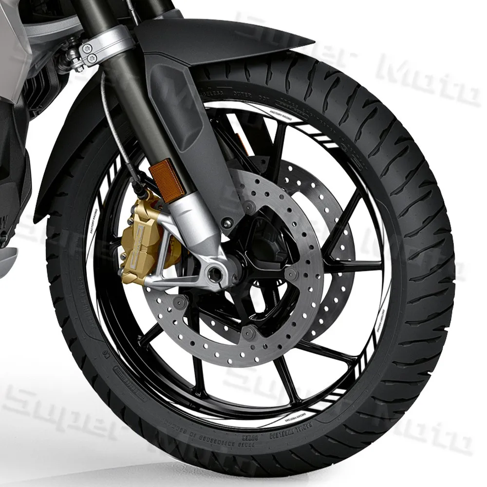 Motorcycle Rim Sticker 12"13 "14"15"16"17"18" inch Reflective Motorcycle Rim Sticker Wheel Hub Stripe Tire Decal Tape for Kawasaki Suzuki Honda YAMAHA