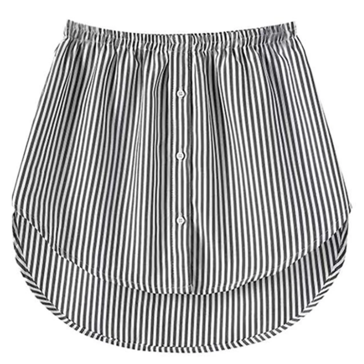 Abnehmbarer Unterrock, Damen-Fake-Shirt, unregelmäßiger Rock, Schwanz-Shirt, länglicher Saum, lockerer und bequemer und modischer Rock – Detail 9