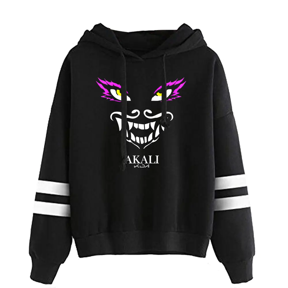 Game Song Kda The Baddest Parallel Bars Hoodie Sweatshirts Casual Spring Autumn Winter Letter Hooded  Autumn Winter Clothes
