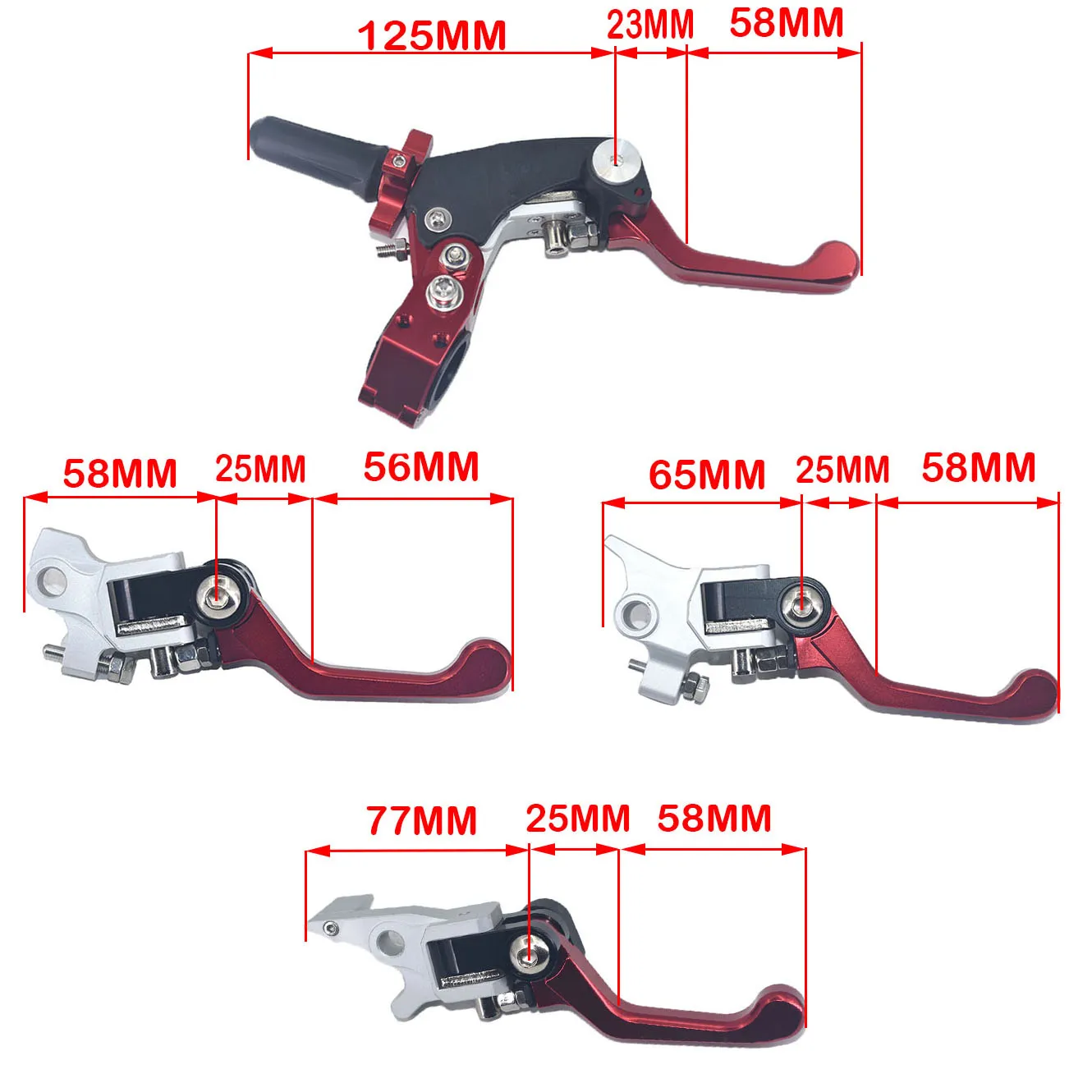 Motorcycle Foldable 360 Clutch Brake Levers Handle Anti-Drop Labor-Saving For CRF YZF BOSUER M2 M4 M5 M6 KAYO K6 T6 KEWS KLX