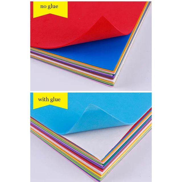 10pcs/set 20x30cm 2mm Colorful Eva Foam Sponge Paper Sheet NO Glue Scrapbooking Crafts Diy Christmas Handicraft 6
