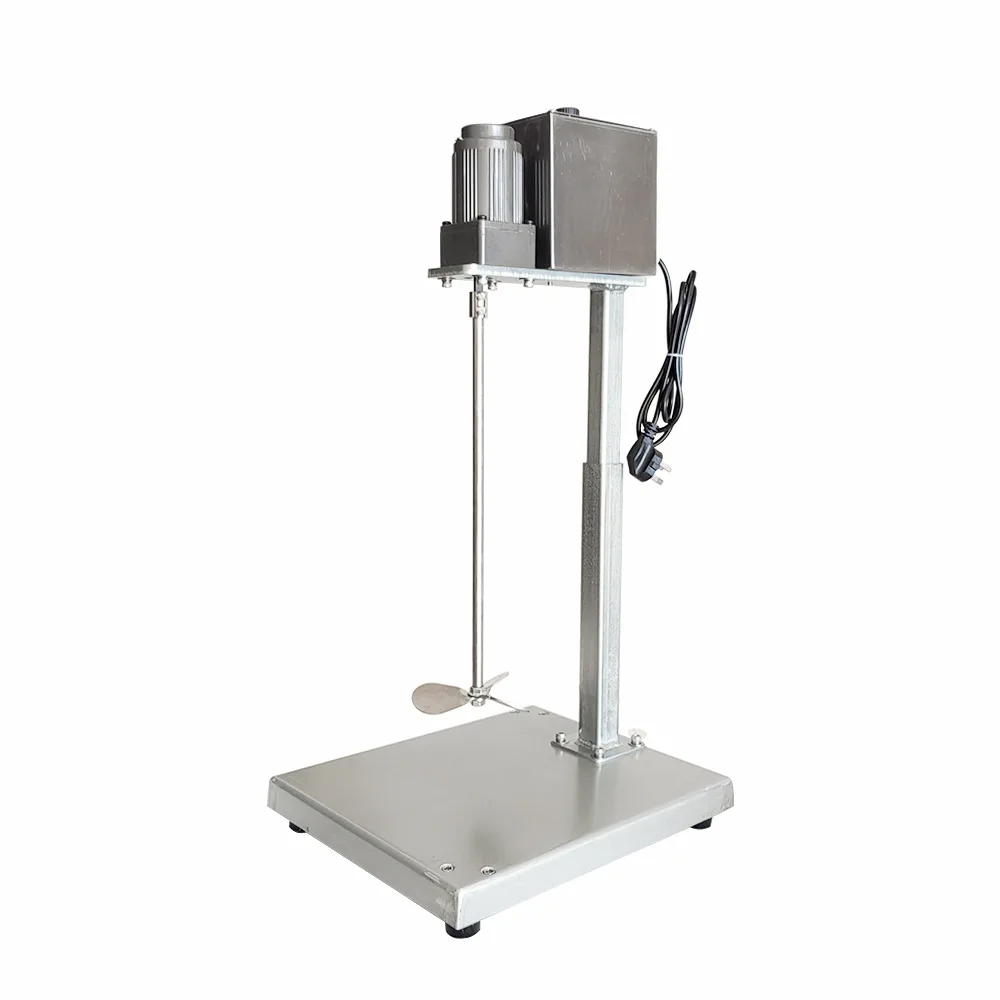 

Electric mixer High temperature resistant mixer Vertical dispersion mixer Laboratory 304 stainless steel blades