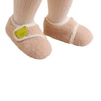 Autumn Winter Baby Floor Shoes Toddler Plush Walking Shoe Indoor Soft Sole Prewalker Cute Kid Home Slippers Comfort Casual Shoes 5