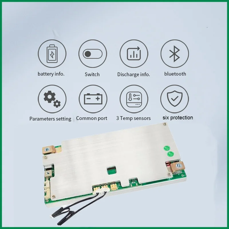 스마트 BMS 18650 리튬 배터리 전기 스쿠터, 블루투스 UART NTC 기능, 4S 12V LiFePo4 BMS 3S 12V 리튬 이온 100A 150A 200A