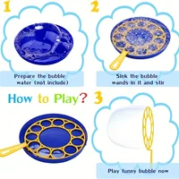Children Big Bubbles Wand Kit Kids Toys Fancy Bubble Circle Props Parent-child Interaction Props Outdoor Playtime Birthday Party 4
