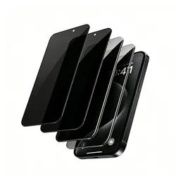 Premium 4 - Pack Anti - Spy Tempered Glass Privacy Screen Protector - Full Coverage & Case - Friendly, 9H Hardness - iPhone 12 Pro Max (4Pcs)