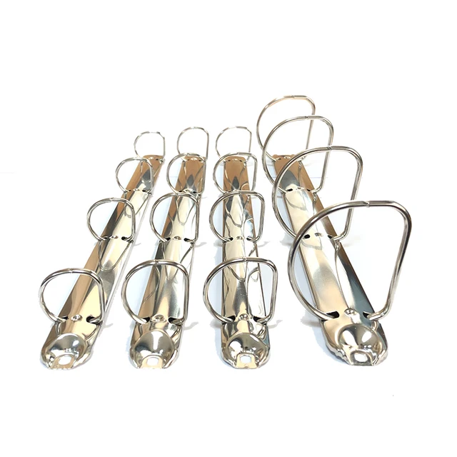 3 Meccanismi Di Rilegatura Metallo Per Raccoglitori - Anelli A4, Spine In Metallo, Argentato - Foto 13