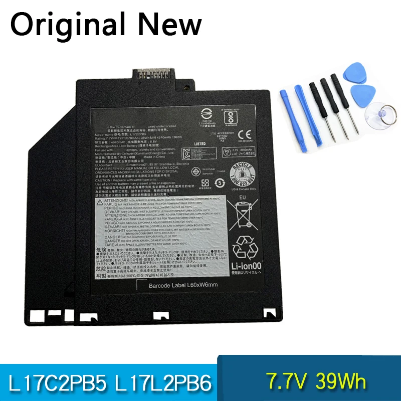 

Original Battery L17L2PB6 L17M2PB6 L17C2PB5 For Lenovo V330-14 V330-14ARR V330-14IKB V330-14isk V330-15IGM V330-15IKB V330-14igm
