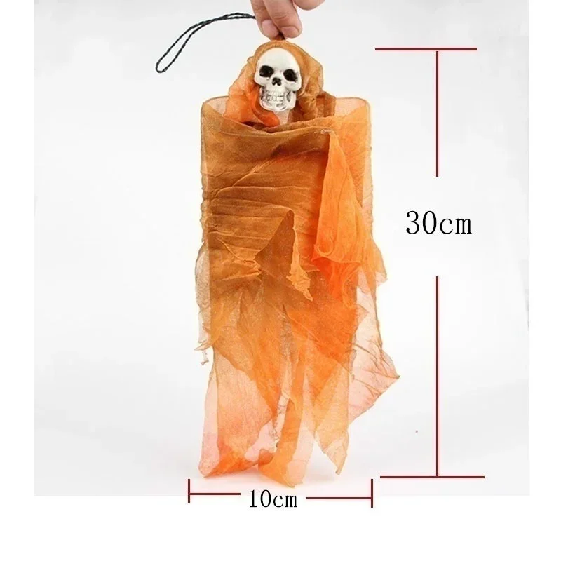 1 Pcs Halloween Skull Ornaments Haunted House Dolls Tricky Secret Room Fright Prank Novel Props Halloween Decoration