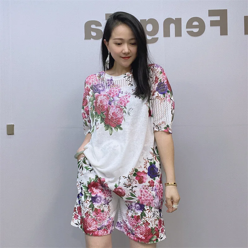 Women Suits Short Set Women Loose Summer Tees And Shorts 2PCS Casual Sequinis Thin Suit Women's Two-piece Suit 2pcs 6 inch full range frequency car audio speaker heavy mid bass ultra thin modified speaker non destructive installation