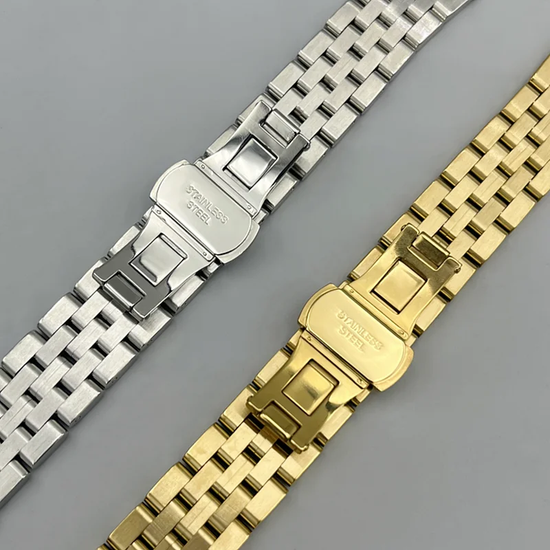 Premium Solid Stainless Steel Metal Watch Band Strap Bracelet