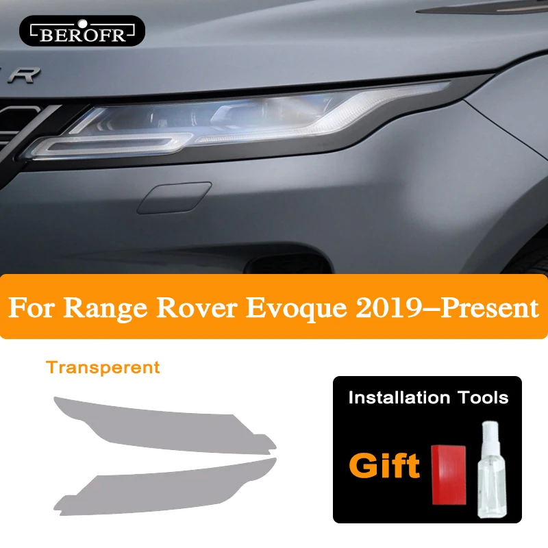 For Range Rover Evoque L551 L538 2012-On Car Headlight Tint Black  Protective Film Transparent TPU Sticker Accessories - AliExpress