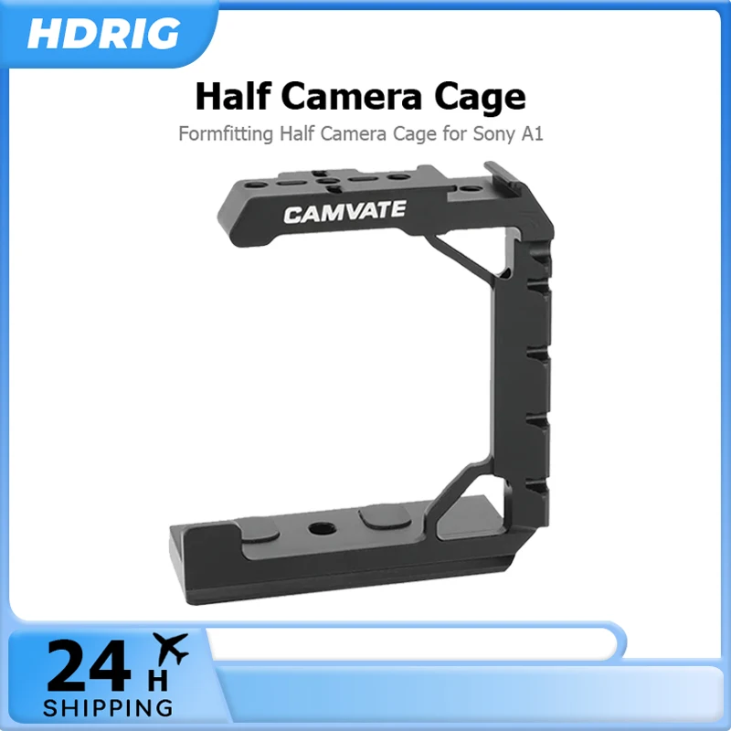 HDRIG for Sony A1 Half Cage with Arca-Type Base & NATO Rail & Shoe Mount for Monitor Light Mic DIY Accessory