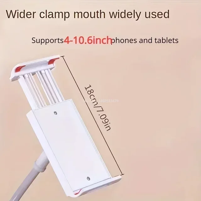 Supporto per telefono cellulare Comodino pigro Supporto per tablet per iPad Letto pigro flessibile portatile Staffa da tavolo Smartphone Base per supporto da letto da scrivania 4