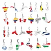 Fit Original Pan Charm Bracelet 925 Silver EL Salvador Colombia Country Peru Flag Hungary Mexico Map Beads For Making Berloque 1