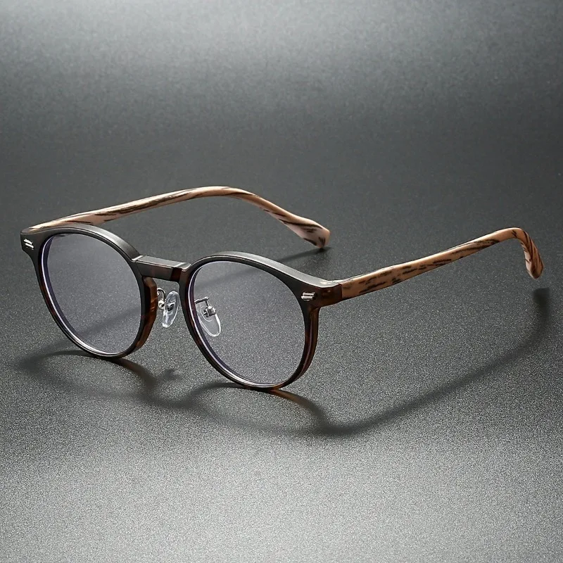 블루라이트 차단 안경 빈티지 원형 안경 패션 레트로 블루라이트 차단 안경 트렌디하고 스타일리쉬한, 캔디 컬러 림