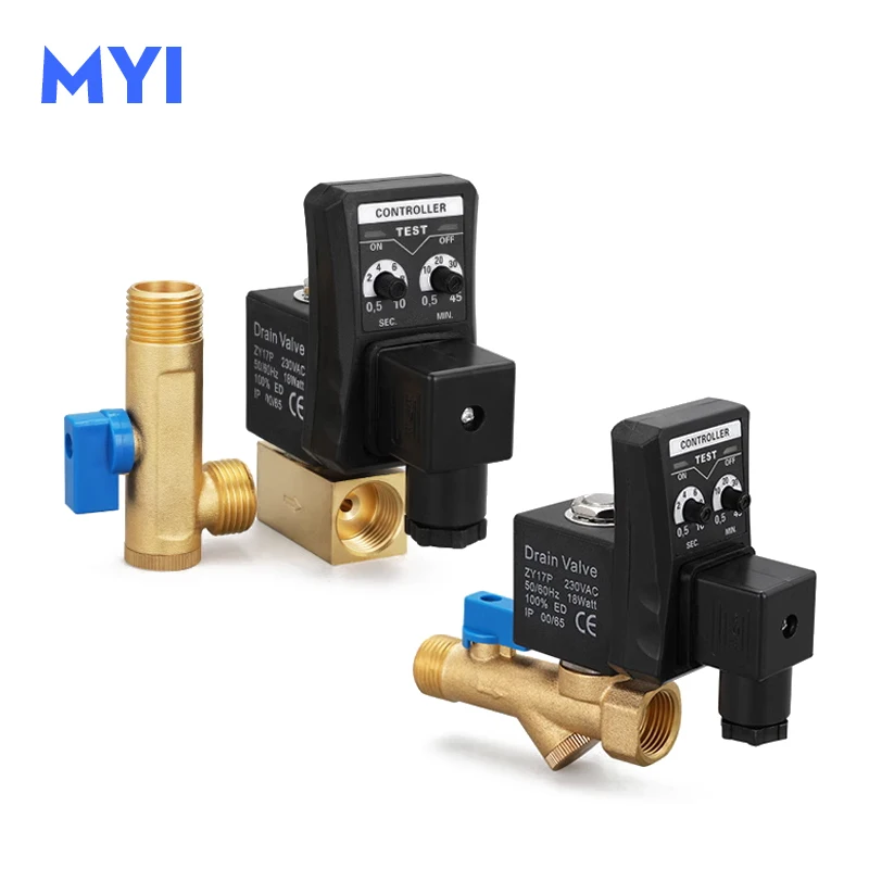 Válvula Eletrônica do Dreno para o Tanque de Gás Compressor de ar Cronometrado Válvula Durável 2-way Automática do Dreno 1pc Dentro Ac220v