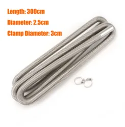 Stainless Steel Exhaust Pipe Tube for Air Diesel Parking Heater - Versatile Length Options for Vehicles (300cm)