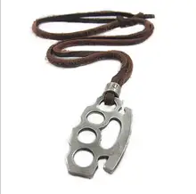 

Strong Creative Letters Modeling Zinc Alloy Metal Brass Knuckle Duster Finger Outdoor Safety-defend Pocket Decoration EDC Tool