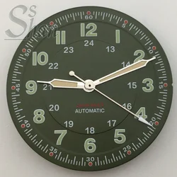 Luminous Green 29mm Pilot Diver Watch Dial - NH35 NH36 (8)