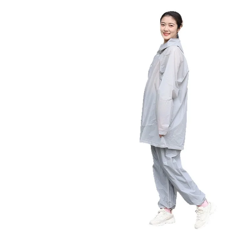 Waterproof Rain Suit for Women – Loose Fit Two-Piece Jacket & Pants, Hooded Scooter Commuting Rainwear - 6